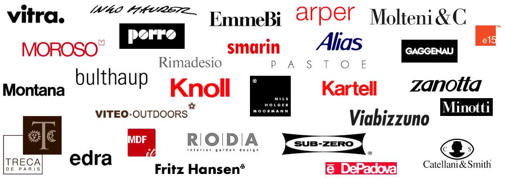 vitra moroso bulthaup emmebi arper molteni gaggenau knoll minotti pastoe montana treca edra roda subzero depadova catellani&smith alias  smarin rimadesio e15 kartell viteo porro zanotta